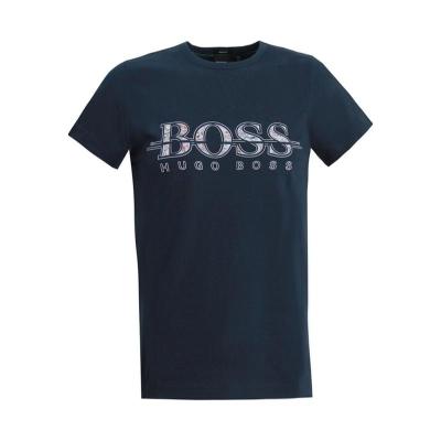 Hugo boss 徽标细节短袖T恤男款圆领印花休闲运动户外透气舒适