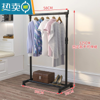 敬平晾衣架落地卧室折叠室内双杆式晾衣杆阳台晒衣架伸缩单杆式衣架子 儿童带轮子 大