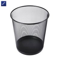 安居先森金属网面垃圾桶纸篓 圆形小号