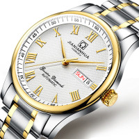 瑞士嘉年华Carnival手表 男士商务全自动机械表 男表金属精钢防水休闲时尚罗马双日历简约8666G