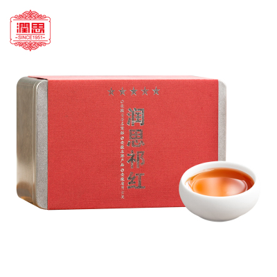 润思红茶特级祁红香螺100克罐装闪里、历口原产地祁门红茶茶叶