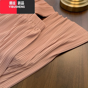 YIBUSHENG小个子冰丝阔腿裤女季薄款高腰垂感凉凉防蚊窄版显瘦直筒休闲裤