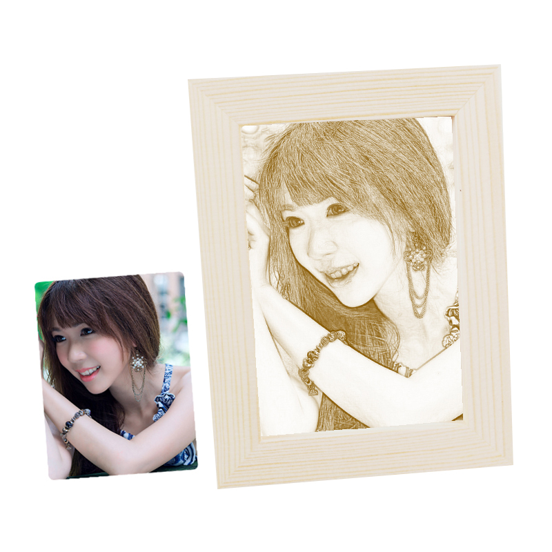 生日礼物女生闺蜜diy韩国创意特别送女友男友走心木刻画定制照片