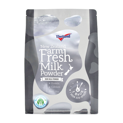 纽仕兰Theland新西兰进口鲜奶粉脱脂奶粉1KG袋装成人高钙学生女士中老年奶粉