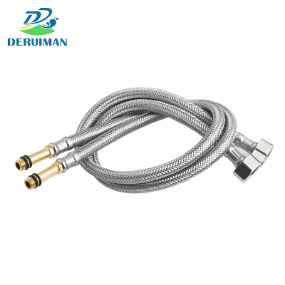 DERUIMAN不锈钢编织管洗脸盆尖头进水管软链接