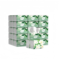 植护浮光茉莉气垫厚纸巾140mm*175mm/4层 80抽*24包