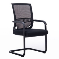 创世人 弓形办公椅舒适久坐电脑椅职员椅会议椅网布简约靠背麻将椅子宿舍椅子多色可选