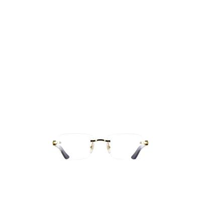 卡地亚(Cartier)方形镜框金属徽标装饰男士太阳镜配赠品不售后 白色