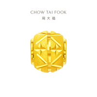 周大福路路通 足金转运珠黄金吊坠(工费:120元)EOF189精选七夕礼物