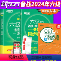 [正版]备考2024年6月英语六级词汇书乱序版+同步学练测大学英语6级考试词根联想记忆法四六级单词书 CET6大学六级
