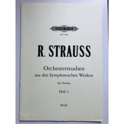 彼得斯原版乐谱书理查德-施特劳斯管弦乐练习卷一小提琴独奏RichardStraussOrchestra
