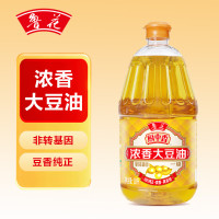 鲁花 厨中香浓香大豆油1.8L非转基因食用油家用小瓶