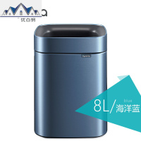 创意欧式家用不锈钢垃圾桶 卧室客厅厨房办公室 无盖开口 三维工匠