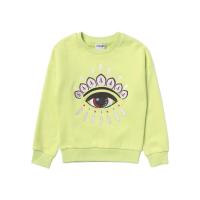 高田贤三(Kenzo)女孩圆领卫衣棉质舒适百搭长袖运动休闲罗纹袖边