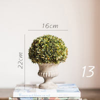 家柏饰(CORATED)暮雪仿真树球盆景桌面装饰摆件绿植球办公室餐桌咖啡馆 13