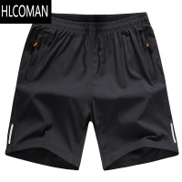 HLCOMAN夏天大码速干短裤宽松加肥加大码五分裤夏季薄款胖裤子男款运动裤