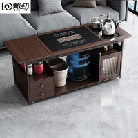 戴劲移动茶台家用竹木小茶桌烧水壶一体简约现代功夫茶几 120长乌金石全自动电器