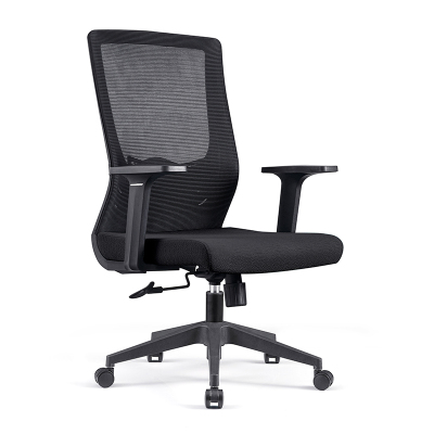 初嘉 CJ-7049办公椅转椅电脑椅网布学习椅中背职员椅 黑框