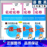 一课一练+名校名卷 三下 小学通用 [正版]2022上海名校名卷一二年级上三四五年级上册下册语文数学英语12345第一二