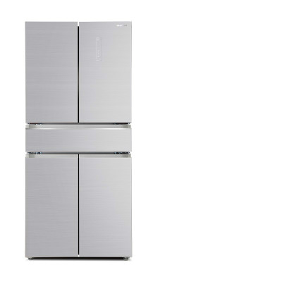 夏普（SHARP）480升中式五门干湿分储全温区变温室风冷无霜一级变频大容量冰箱极光银