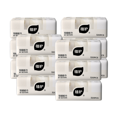 植护 韧享纸巾(羽韧系列)136*180/4层 80抽*12包-ZH408742*12