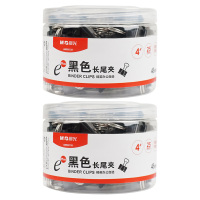 晨光长尾夹25mm小号金属燕尾夹黑色(起订量2筒)ABS92735