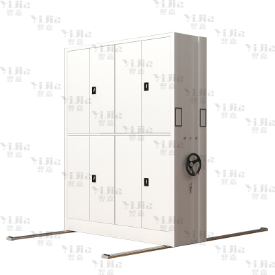 翌嘉 电动密集架移动档案柜钢制轨道密集柜 一列2组