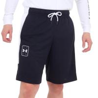 Under Armour男士透气速干篮球宽松运动休闲裤弹性腰绳侧兜耐用针织短裤