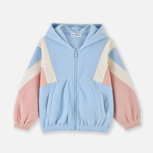 [1件3折]铅笔俱乐部秋冬新款女童外套中大童摇粒绒加厚上衣儿童拉链衫