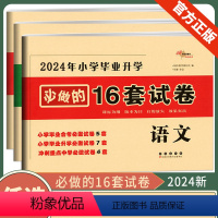 语文 小学升初中 [正版]2024小学毕业升学必做的16套试卷语文数学英语全国通用六6年级下册小学升初中小升初系统总复习