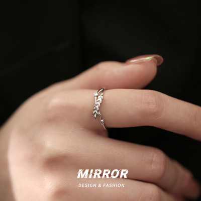 925纯银种地麦穗戒指女指环尾戒气质精致高级感小众潮夏季送女朋友老婆情人节七夕生日礼物