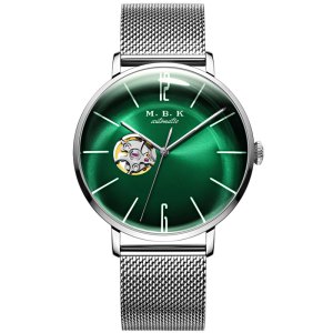 M.B.K欧美品牌男士镂空全自动机械表 男表新款简约时尚手表潮流专柜表1009-1