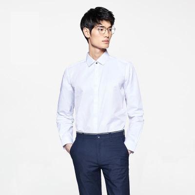 ‼️明天恢复178爆赞优品-H家剪标简约透气长袖衬衫男HNCAD1E001A漂白花纹