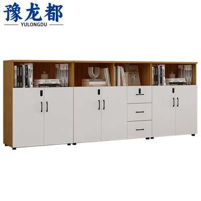 豫龙都办公柜六门三抽台