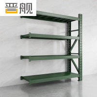 晋舰货架仓储库房储物架军绿色四层副架350kg/层重型150*50*200cm