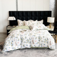 洁丽雅(Grace)亲肤四件套1.5/1.8米床上用品被200*230cm 水洗 磨毛套件-蒂罗尔 JLY-YHK303