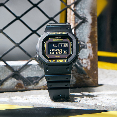 CASIO旗舰店卡西欧手表男小方块G-SHOCK血鹤屏太阳能电波运动时尚20周年限量蓝牙男士电子石英表男GW-B5600