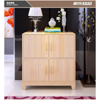 汐岩定制实木地柜矮柜自由组合储物柜松木落地柜电视柜吊柜收纳柜