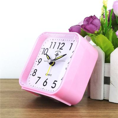 铭侣座钟客厅正品闹钟带夜灯静音桌摆创意时尚简约儿童懒人贪睡床头钟