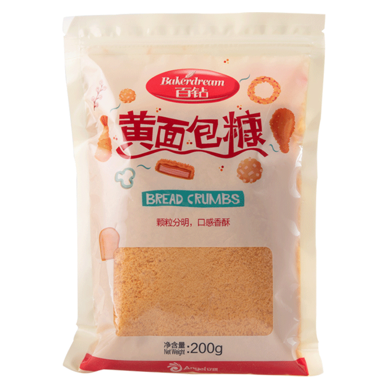 百钻面包糠 家用油炸鸡柳香酥南瓜饼香蕉裹粉金黄色小包装200g
