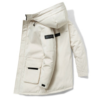 冬季新款情侣羽绒服男女同款工装风连帽百搭潮牌时尚青年男装外套