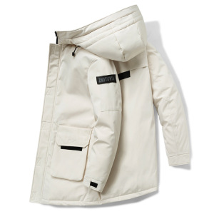 冬季新款情侣羽绒服男女同款工装风连帽百搭潮牌时尚青年男装外套