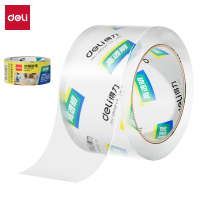 得力30369超市封箱胶带60mm*100y*50um 高透 6卷/筒