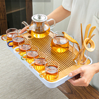 [补贴10%]玻璃茶具套装家用茶杯办公室功夫茶具泡茶壶简约小茶台茶道一壶