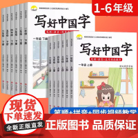 抖音同款小学生写好中国字正楷临摹儿童硬笔楷书一年级二年级三四上册下册同步练字帖课课练控笔训练五六年级人教版语文练习下字帖