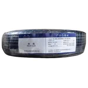 绵缆 铜芯聚氯乙烯绝缘聚氯乙烯护套软电缆 RVV-4*2.5黑色300/500V 米