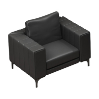 臻远 ZYJJ-80187商务办公沙发简约会客沙发接待室洽谈区办公沙发组合 西皮单人位