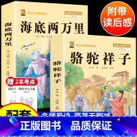 [配套人教版2本]骆驼祥子+海底两万里+考点2本 [正版]骆驼祥子和海底两万里七年级下册必读课外书原著书老舍钢铁是怎样炼