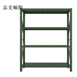 品美顺斯农具摆放架器材架军绿色拆装盾牌货架1.5米长存放架1500*600*2000