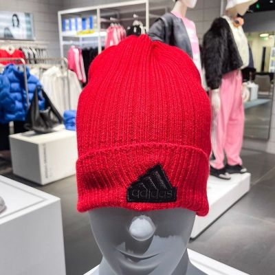ADIDAS阿迪达斯帽子运动休闲舒适保暖男女针织帽JF6582 D